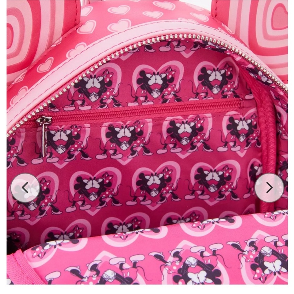 Loungefly NWT Disney Mickey & Minnie
Mouse Heart Ears Set w /wallet - Picture 9 of 9